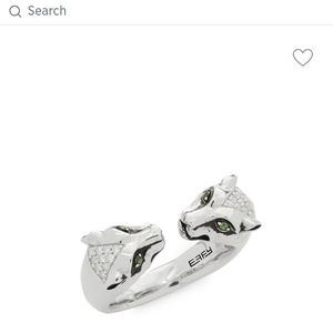 Effy Sterling Silver Women's Panther Ring $580